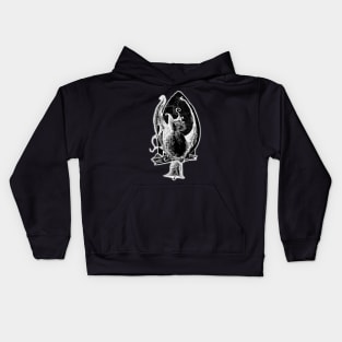 The Haunter of the Dark - negative - Lovecraftian inspired art and designs Kids Hoodie